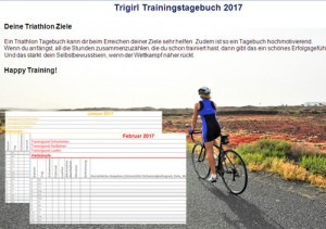 Triathlon Trainingstagebuch 2017