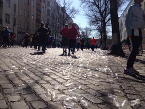 Halbmarathon Wasserbecher