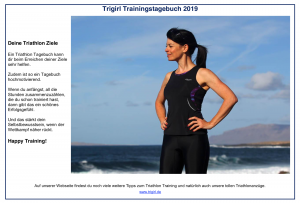 Triathlon Trainingstagebuch