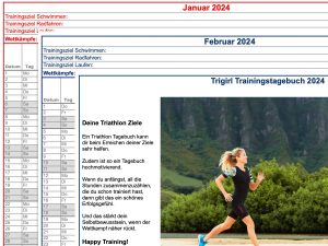 Trigirl Deutschland Triathlon Trainingstagebuch 2024